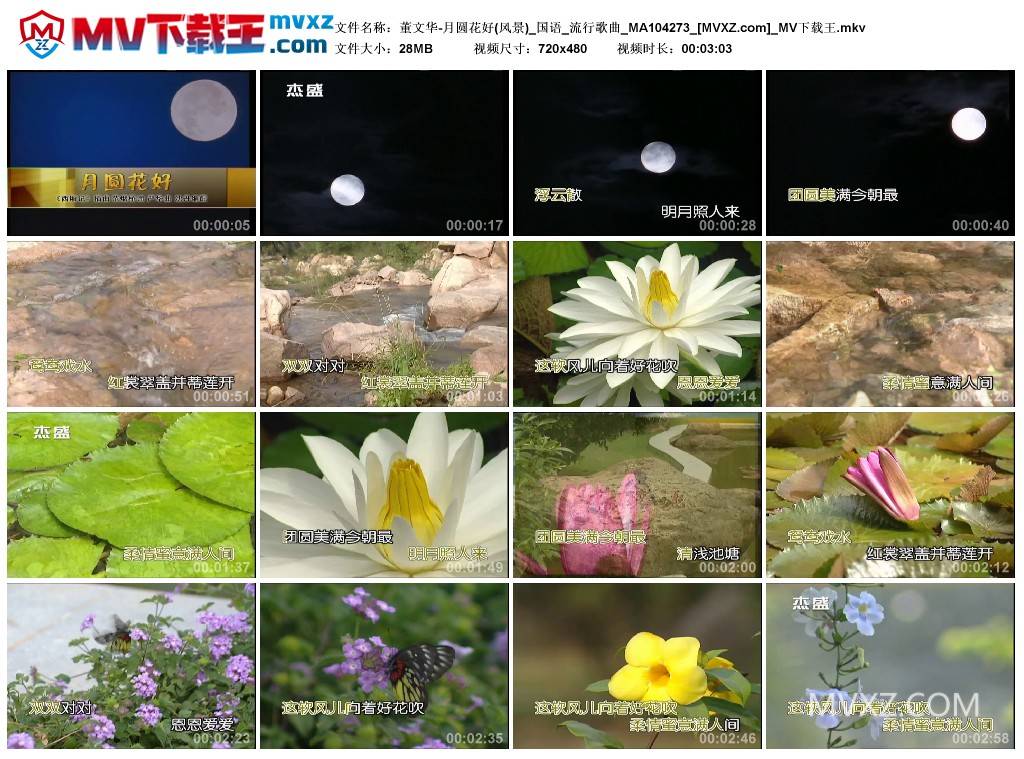 董文华-月圆花好(风景)_国语_流行歌曲_MA104273